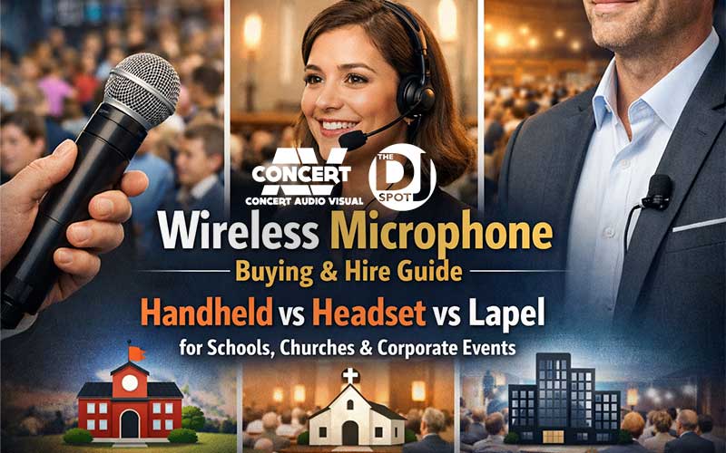 Wireless microphone buying guide for Melbourne schools churches and corporate events