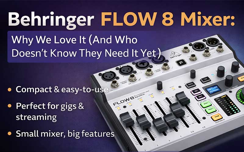 Behringer FLOW 8 Mixer: Why We Love It (And Who Doesn’t Know They Need It Yet)
