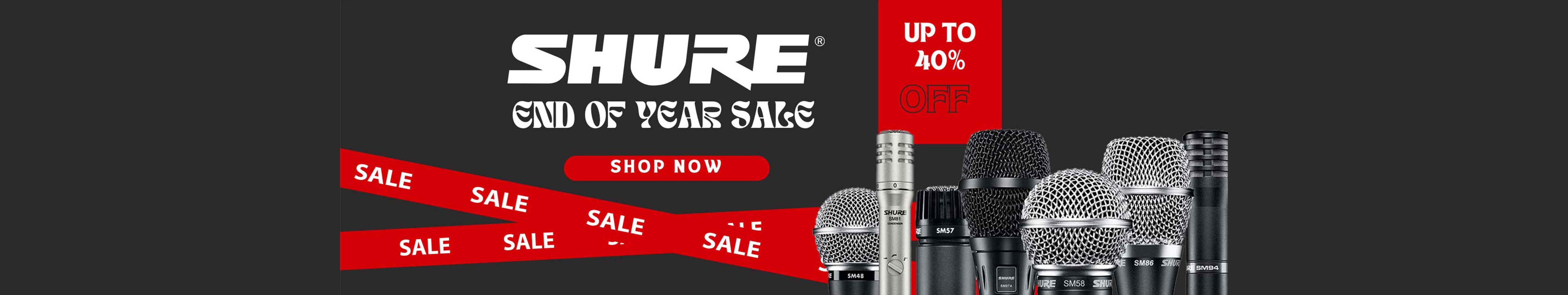 End of Year SHURE Sale