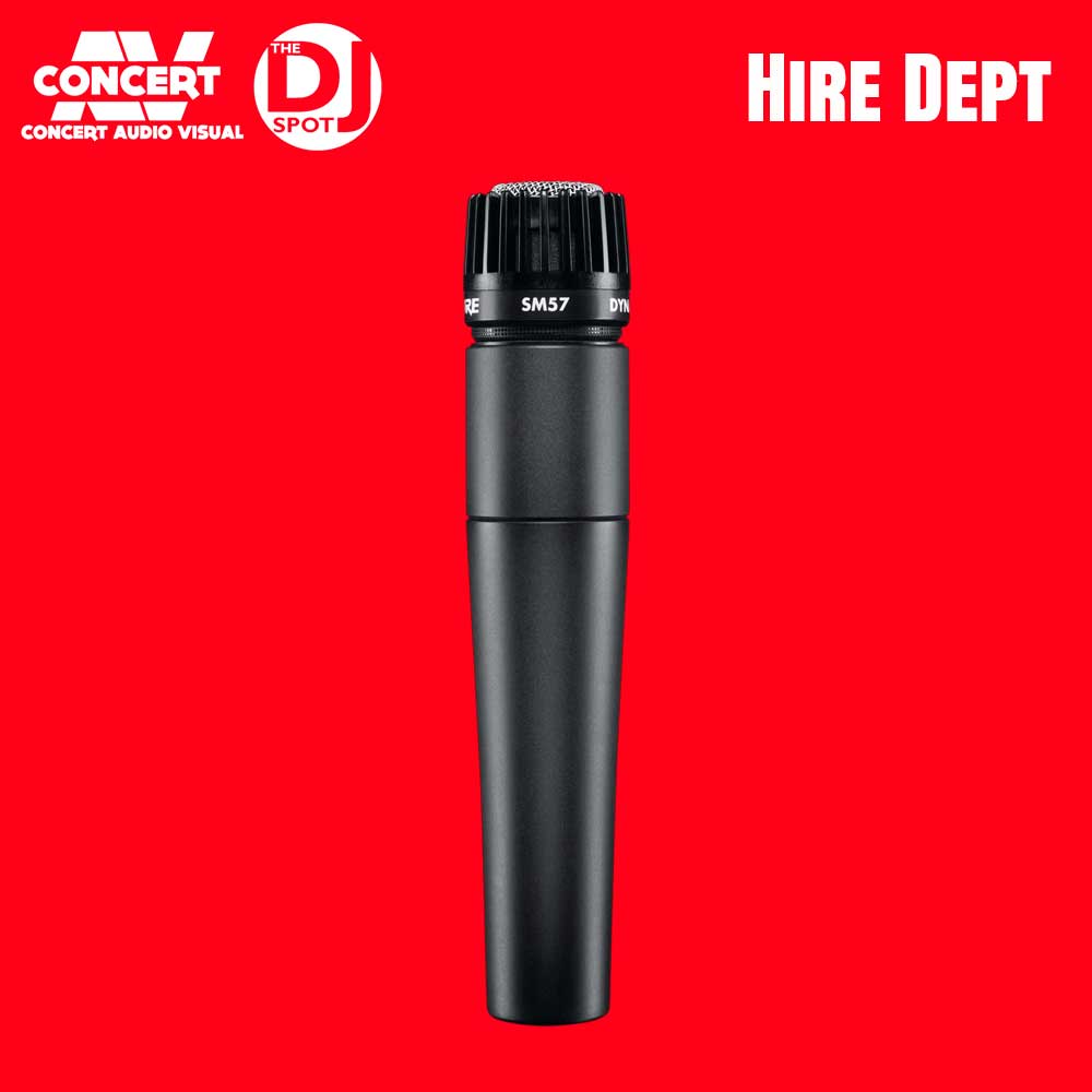 HIRE - Shure SM57 Dynamic Instrument Mic