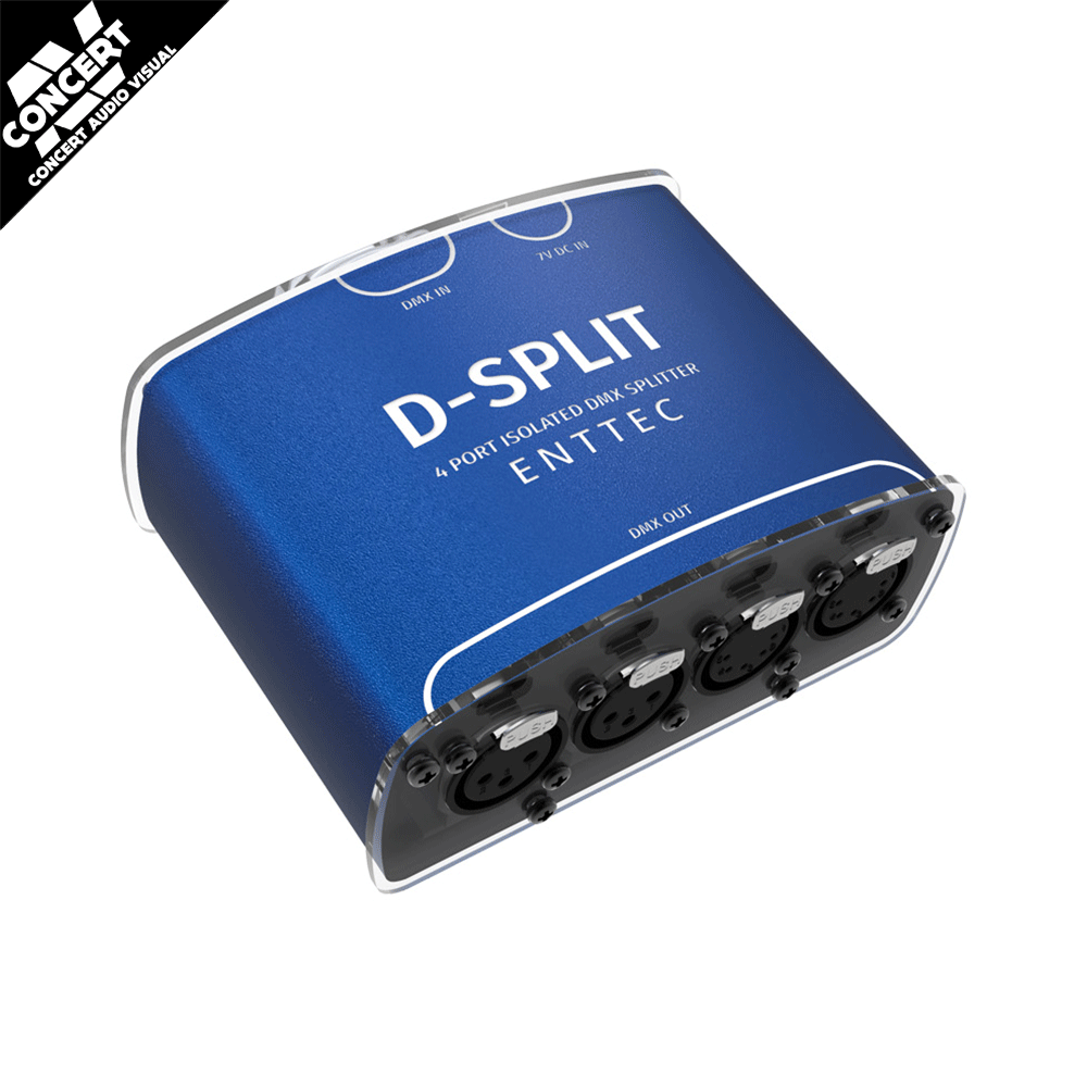 ENTTEC D-SPLIT (5 PIN VERSION) - optical splitter/isolator and repeater