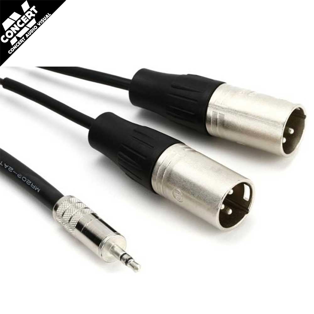 CONCERT SERIES MINI-XLR - 3.5mm to Dual Male XLR - Y Split