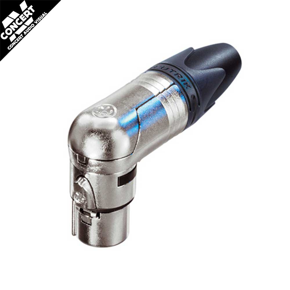 NEUTRIK NC3FRX 3 Pin Female XLR connector (right-angle)