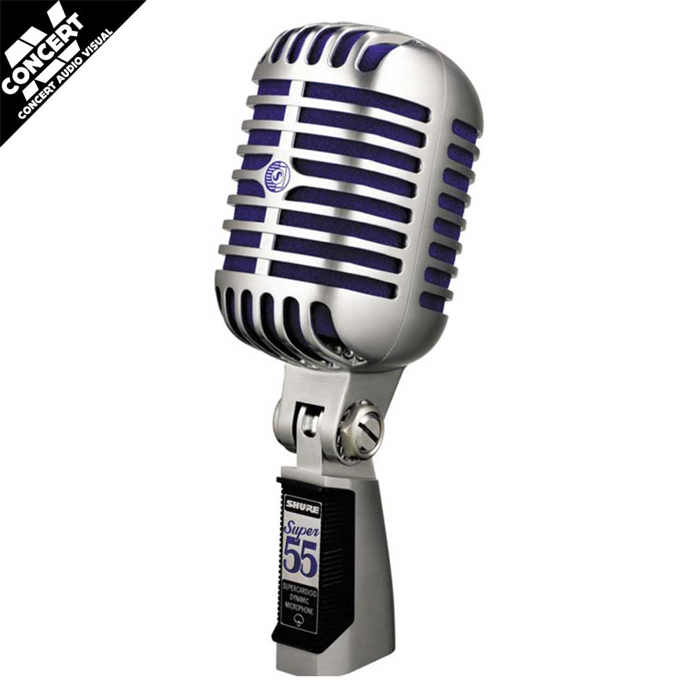 SHURE Super55 Classic Birdcage Supercardioid Dynamic Microphone