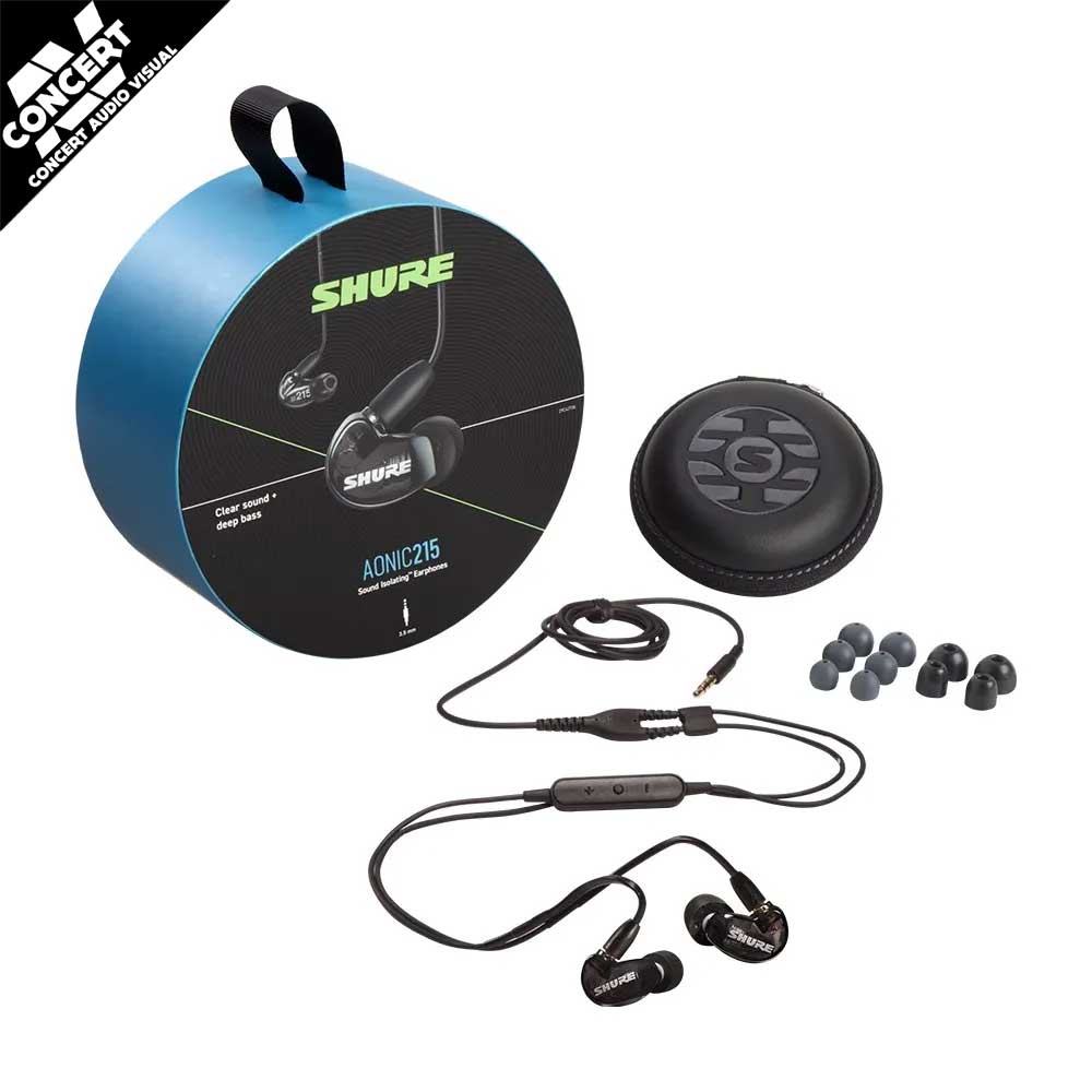 SHURE AONIC 215 Earphone Sound Isolating - Black