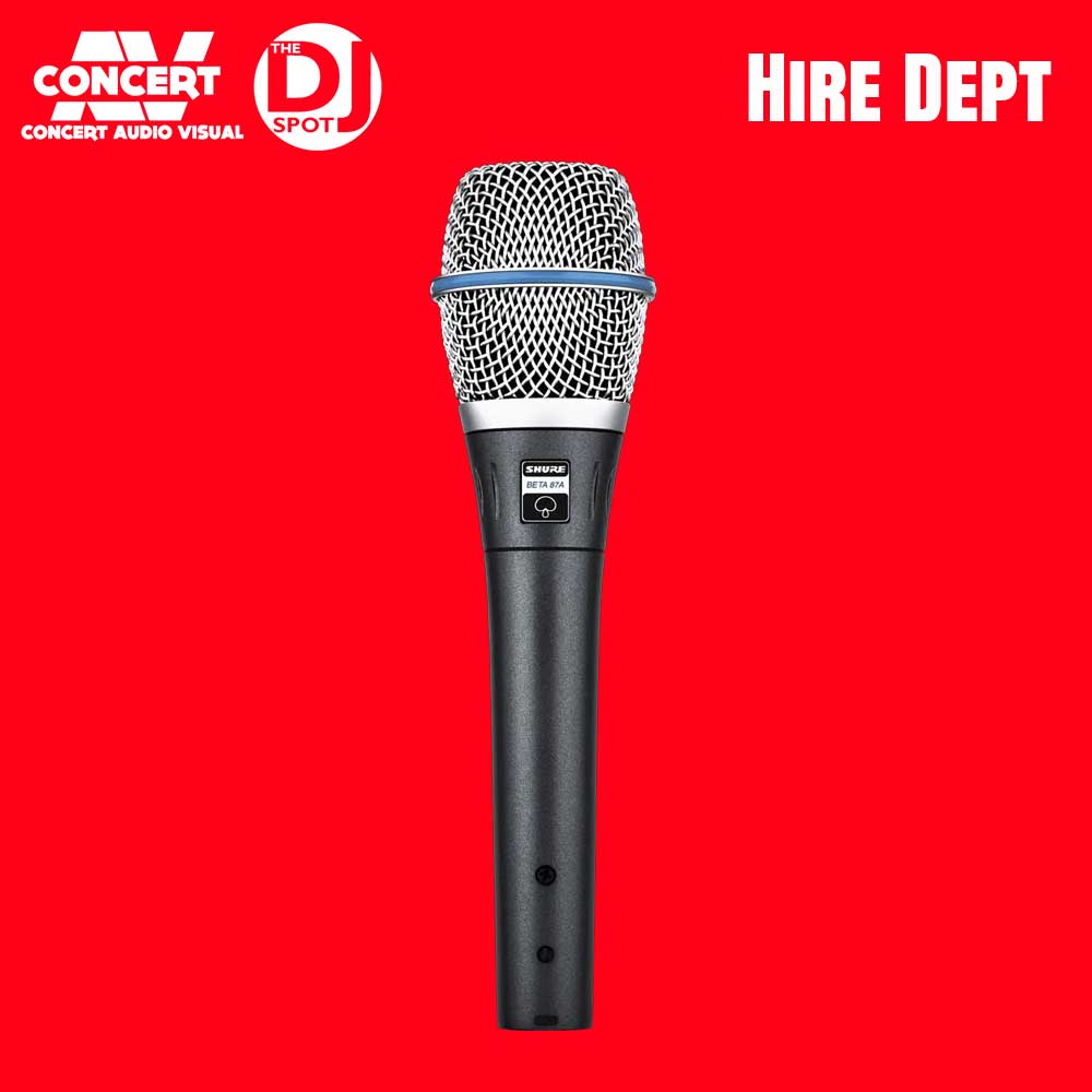 HIRE - SHURE Beta 87A Condenser Vocal Mic