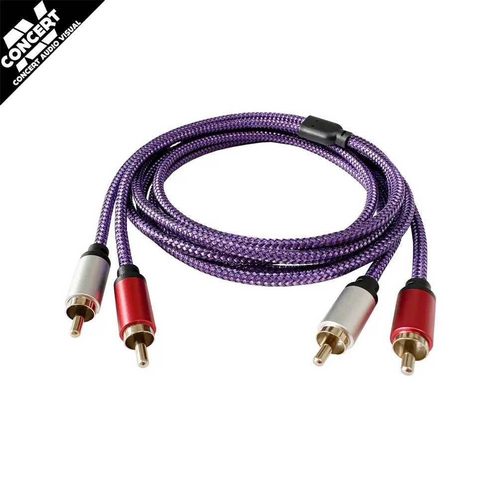 CONCERT SERIES Premium HiFi Audio Cable - Dual RCA Male to Male 1M