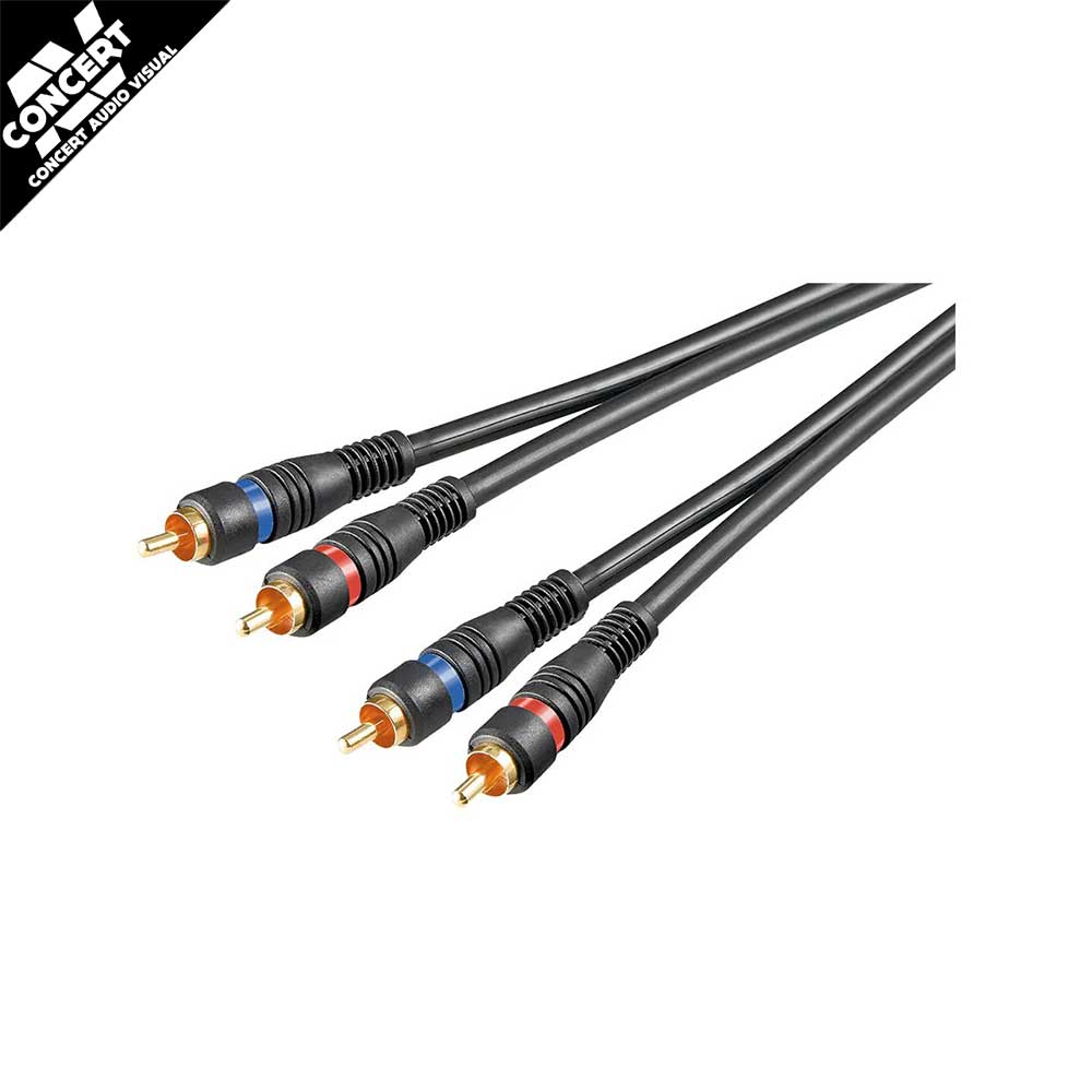 CONCERTAV Stereo RCA Cable 2x RCA HQ