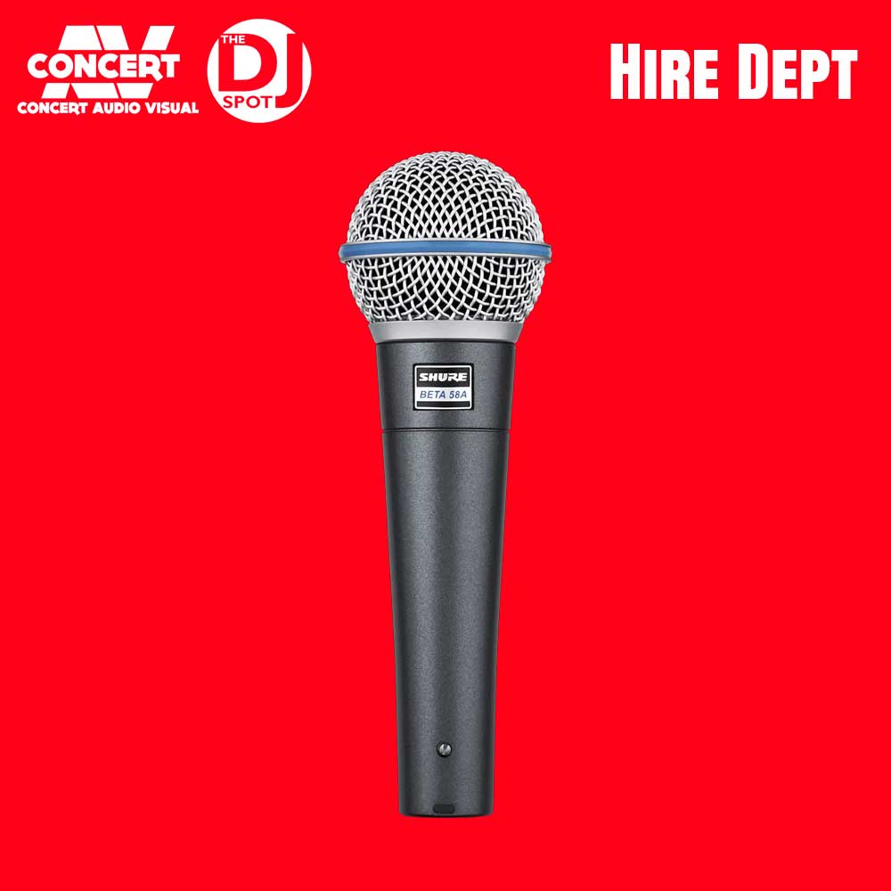 HIRE - SHURE Beta 58A Dynamic Vocal Mic