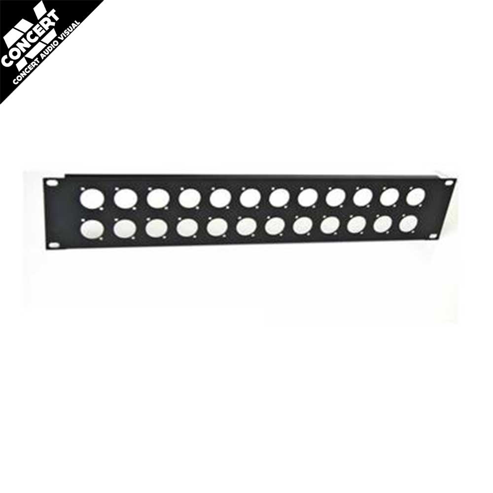 CONCERT SERIES 2U 24 WAY XLR Panel Offset