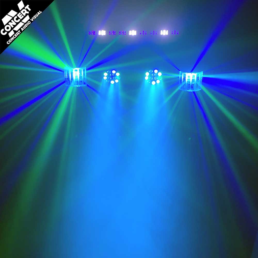 CR Lite USB Partybar - stage bar with 5 LED light effect incl. Tripod carry bags and remote