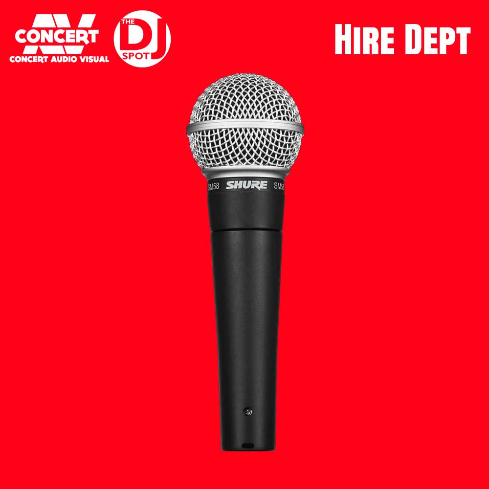 HIRE - SHURE SM58 Dynamic Vocal Mic