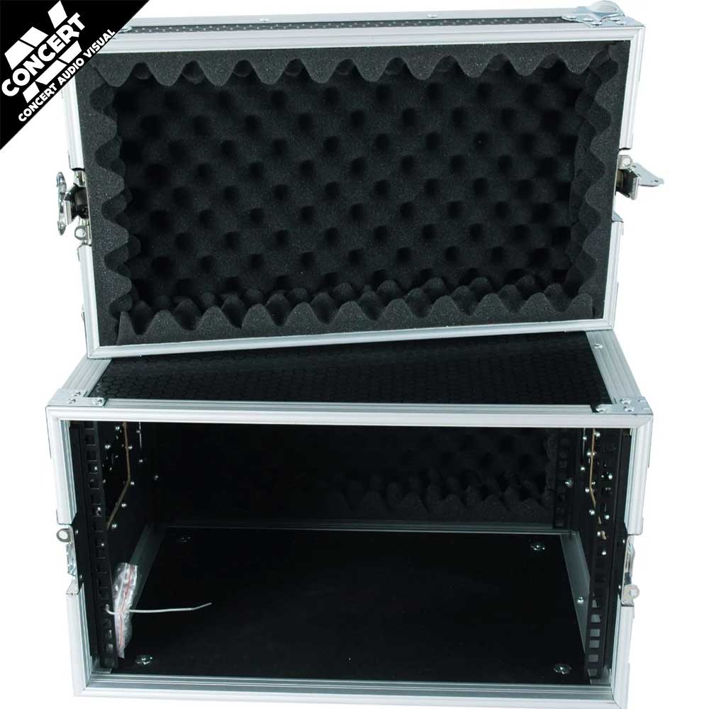 CaseToGo 19" 6RU Shallow Effects Rack Flight Case