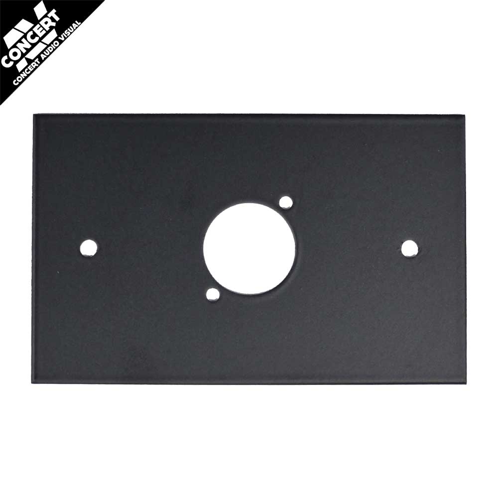 WALL PLATE 1 x D CONNECTOR - BLACK - TO FIT CLIPSAL WALL BLOCK