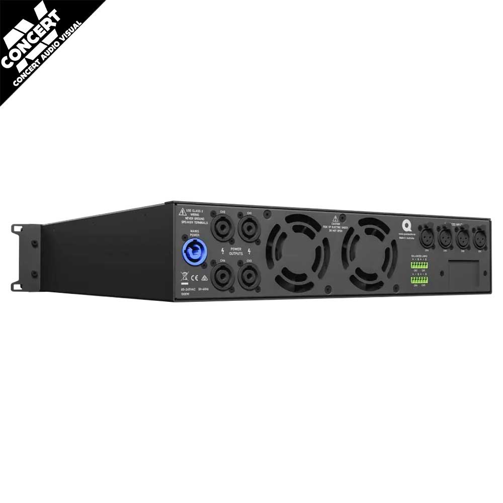 QUEST High Performance 4 x 1500W Power Amplifier