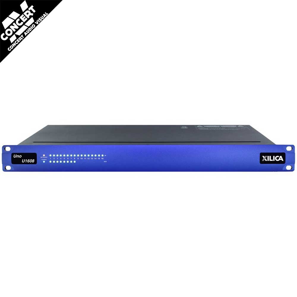 XILICA U1608 Programmable 48kHz Ethernet DSP System - Fixed Architecture DSP Modules - 16 IN x 8 OUT