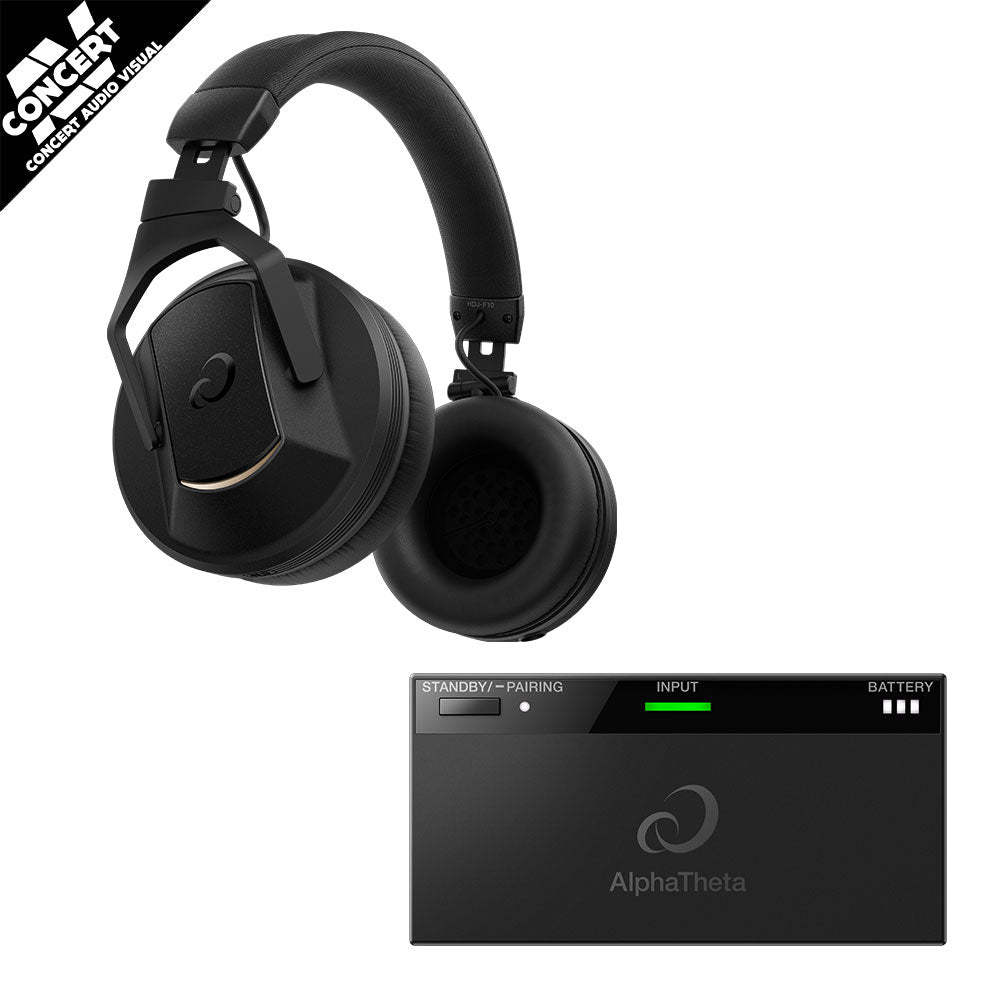 AlphaTheta HDJ-F10 DJ Headphones with Transmitter