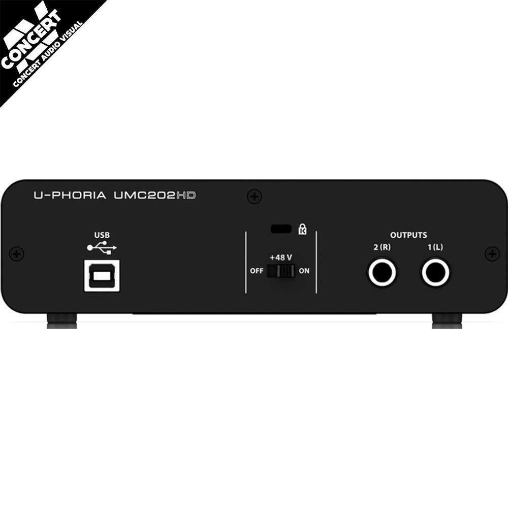 BEHRINGER U-Phoria UMC202HD 2x2 USB Audio Interface