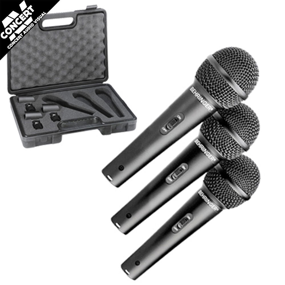 BEHRINGER Ultravoice XM1800S Vocal Mic 3-Pack