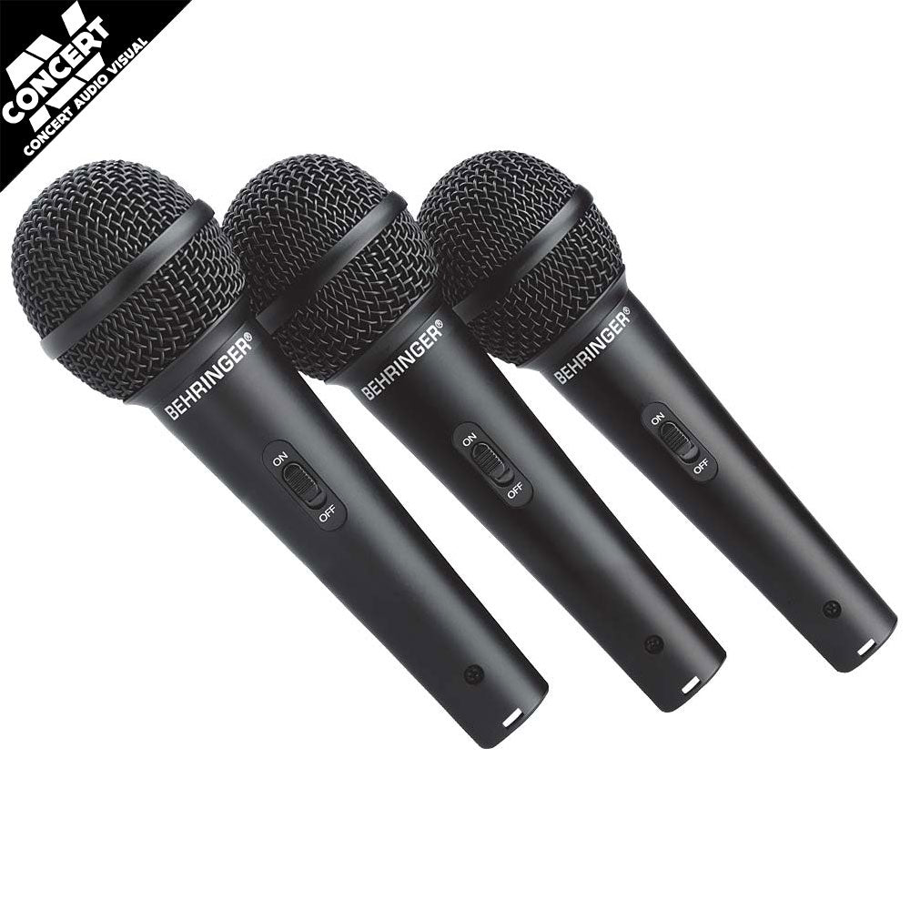 BEHRINGER Ultravoice XM1800S Vocal Mic 3-Pack