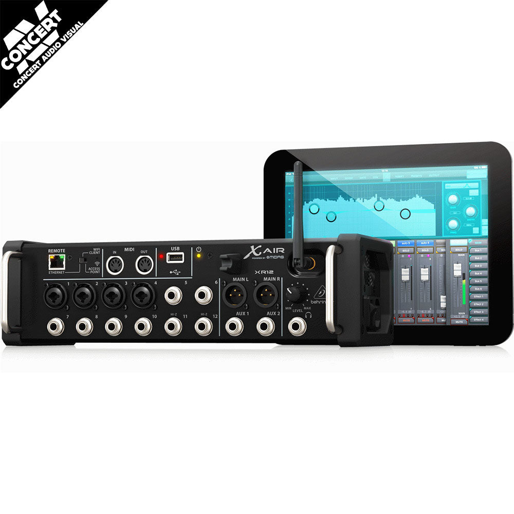 BEHRINGER X-AIR XR12 12-Input Digital Tablet Mixer