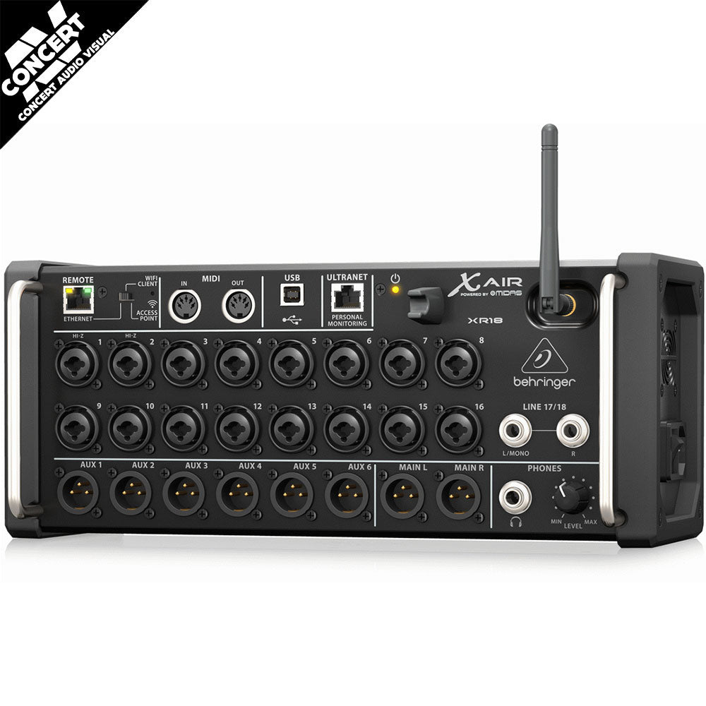 BEHRINGER X-AIR XR18 18-Input Digital Tablet Mixer