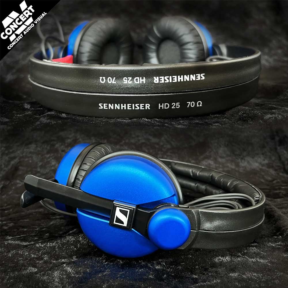 SENNHEISER Blue Aluminium HD25 with upgraded drivers