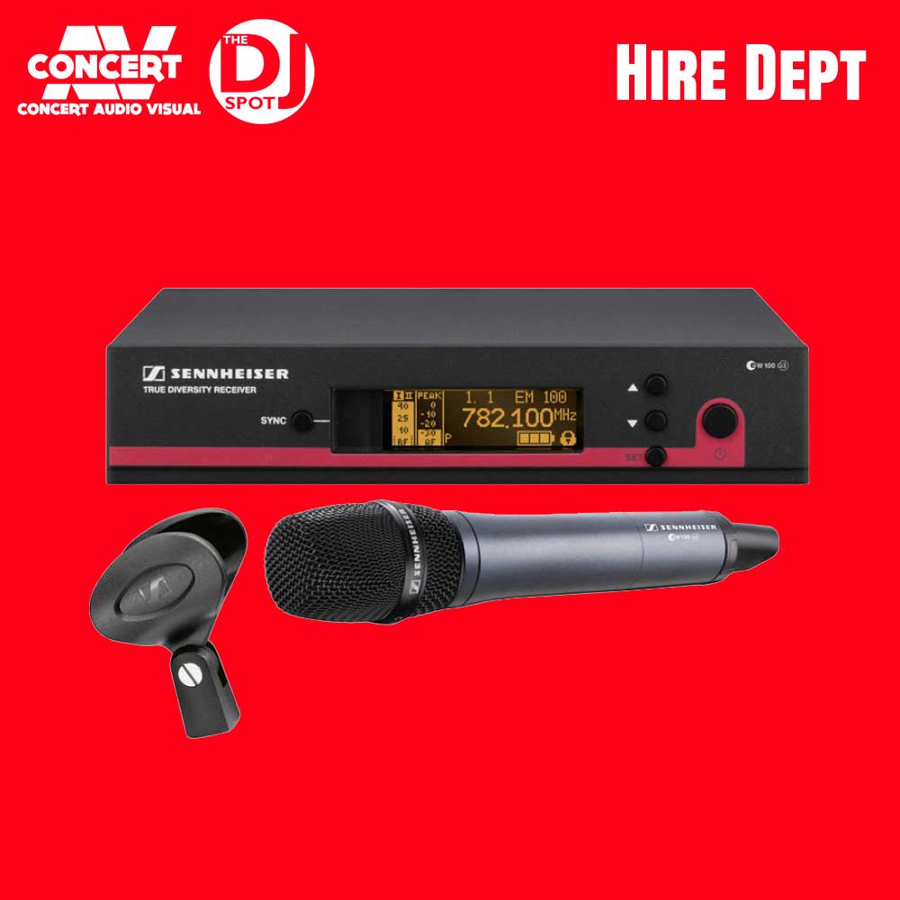Sennheiser EW100 G3 865 Wireless Mic Hire Melbourne | Concert AV