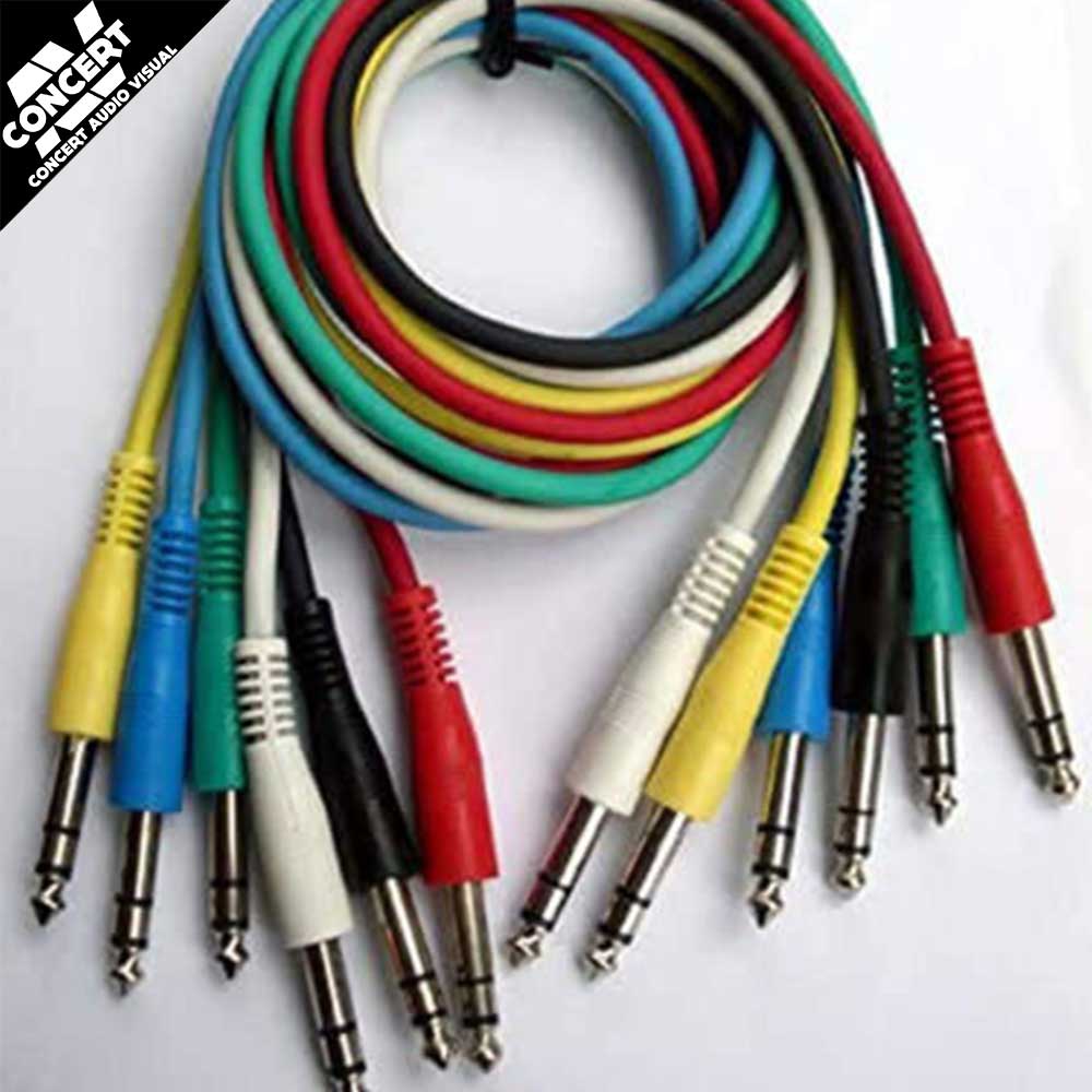 CONCERT SERIES - TRS2M-6PK - TRS BALANCED PATCH CABLE 2m PACK OF 6