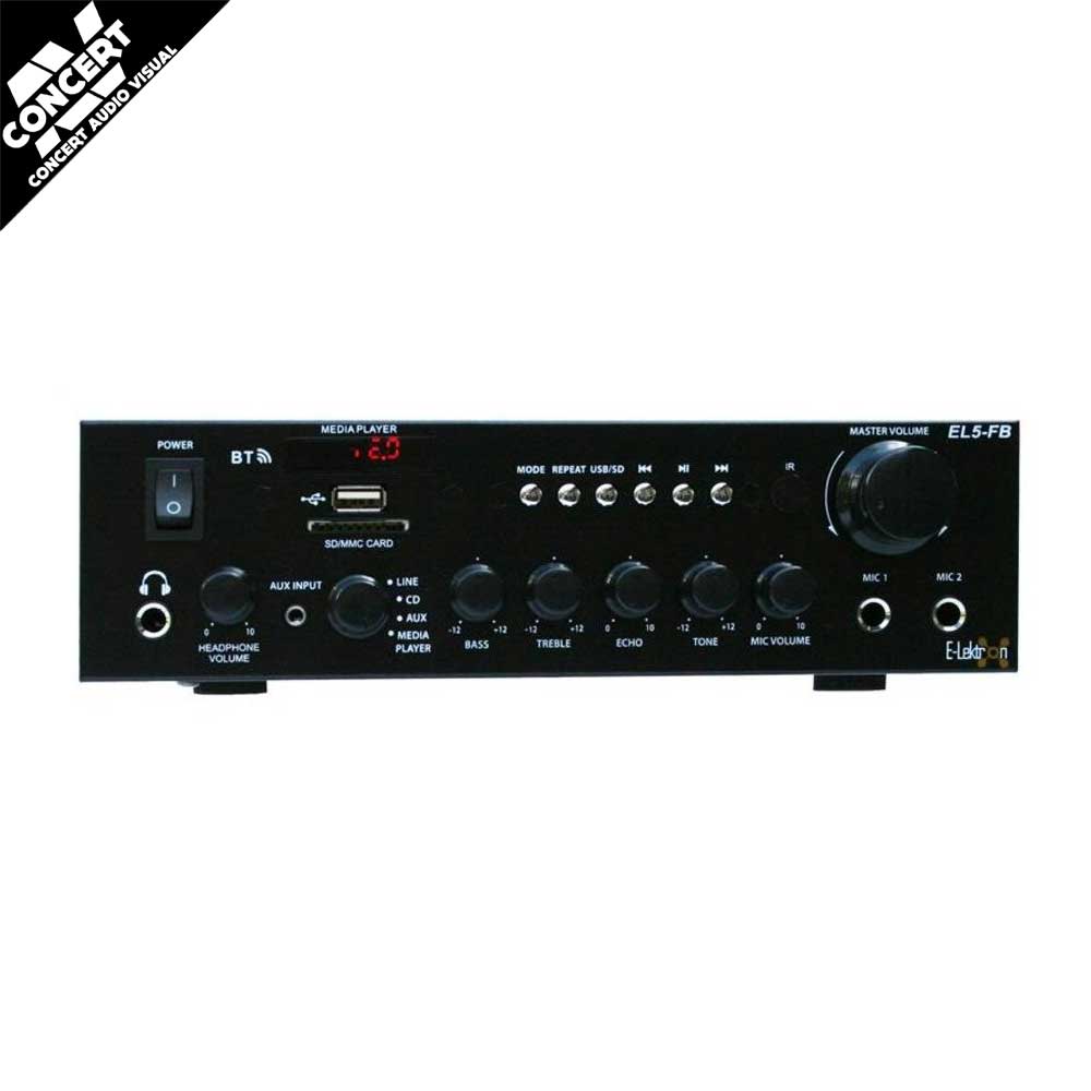 E-Lektron EL5-FB stereo HiFi Class D digital amplifier Radio Bluetooth USB SD Karaoke with Remote
