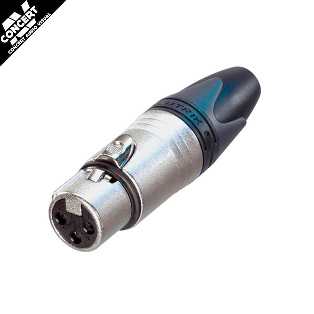 NEUTRIK NC3FXX - 3 Pin Female XLR connector (inline)