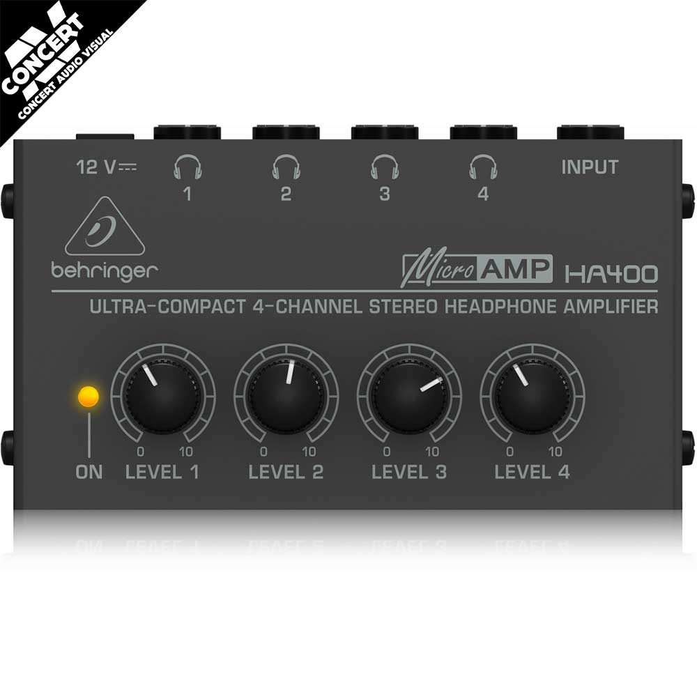 BEHRINGER HA400 Headphone Amp 4 Channel
