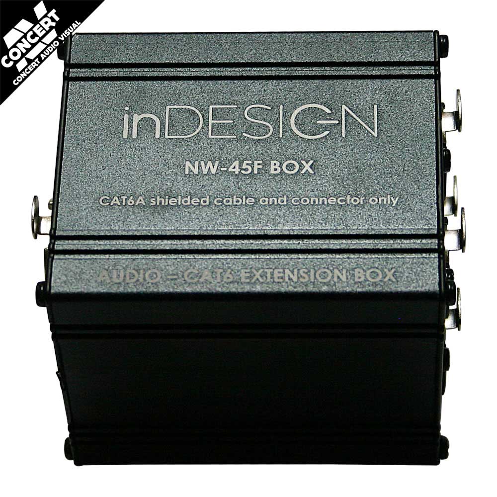 INDESIGN 4 Channel XLR Female to Ethercon Box - XLR over CAT5/6
