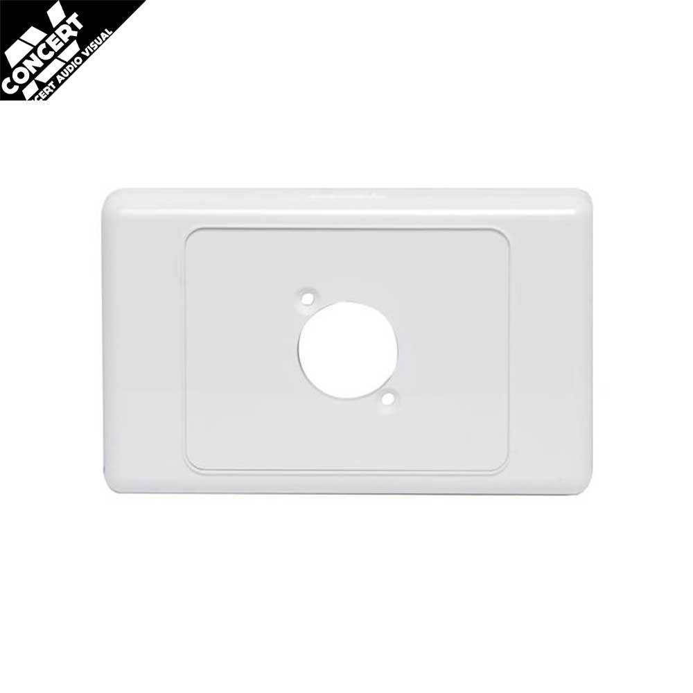 WALL PLATE 1 x D CONNECTOR - WHITE - CLIPSAL