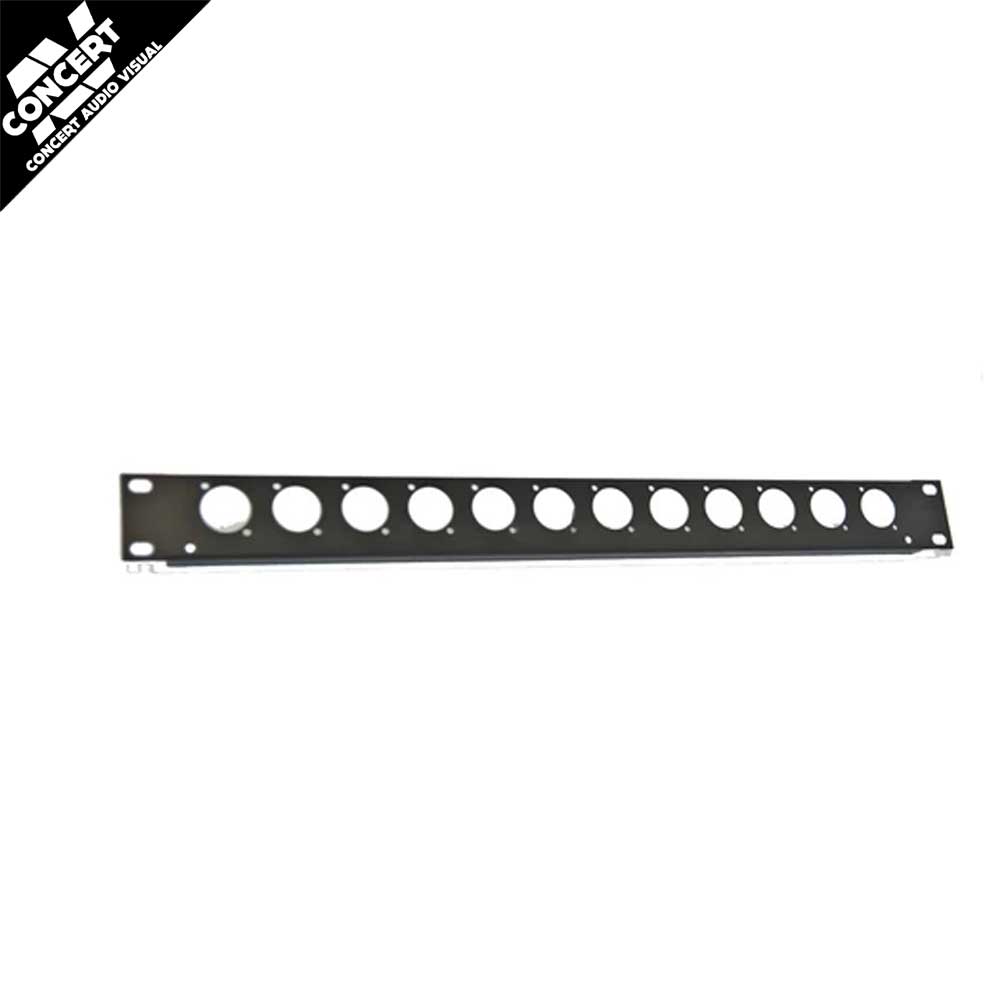 CONCERT SERIES 1U 12WAY XLR Panel Offset