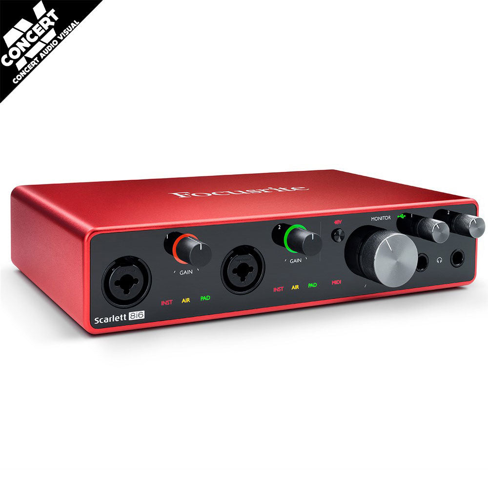 FOCUSRITE Scarlett 8i6 Gen 3 8-in 6-out USB Audio Interface