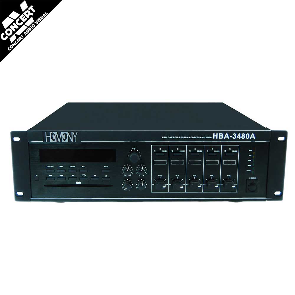 HOMONY HBA-3480A - 5 Zone Amplifier 480W