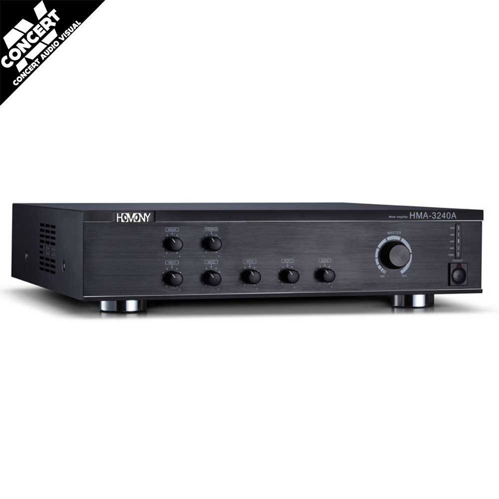 HOMONY HMA-3240A - 2 Zone Mix Amplifier 240W