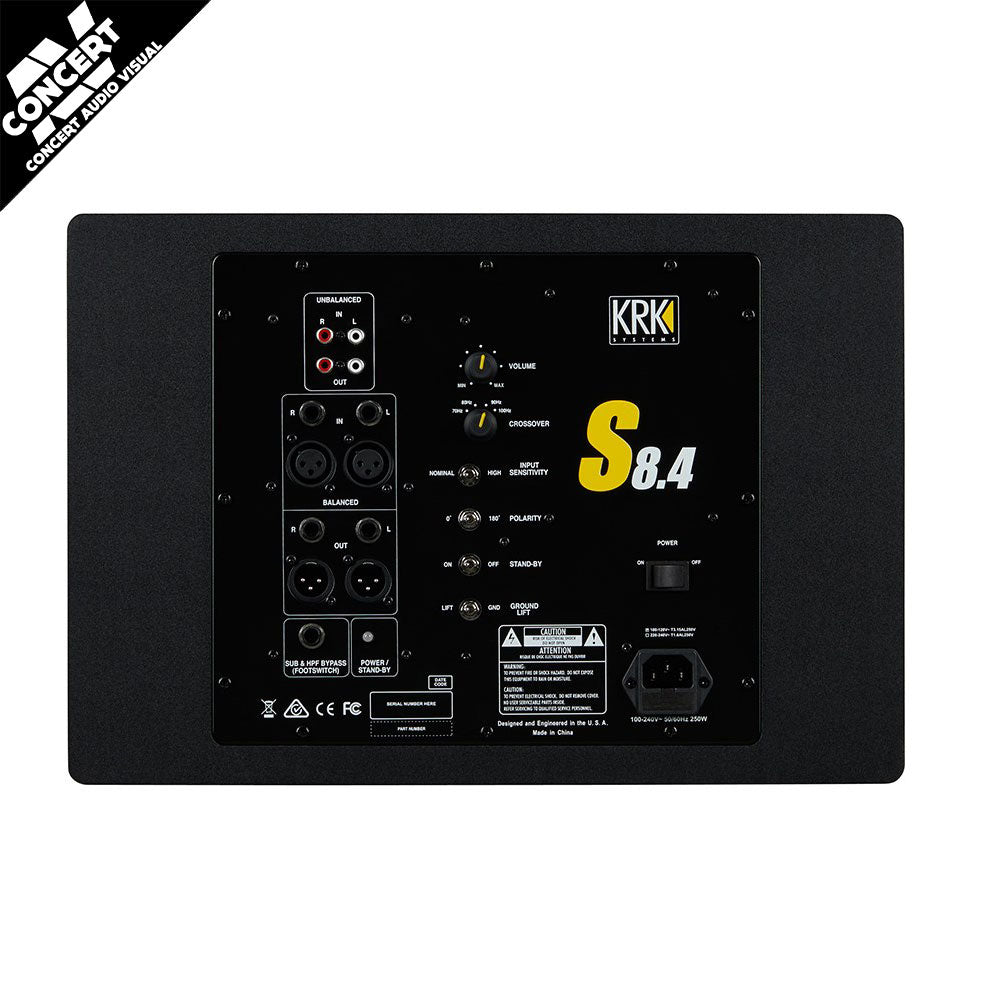 KRK S8.4 Active 8" Studio Subwoofer