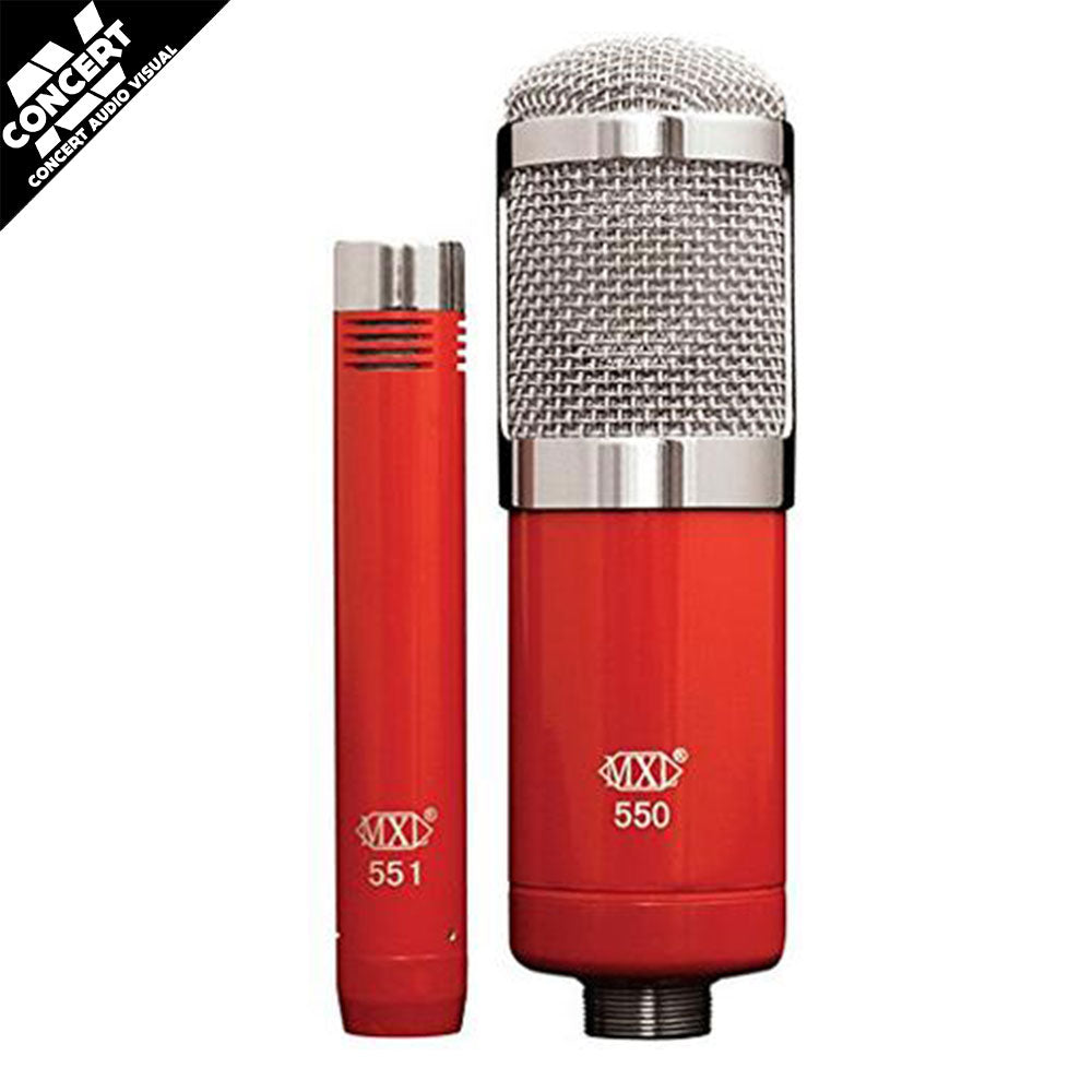 MXL-550-551R Studio Microphone Vocal & Instrumental mics + Case