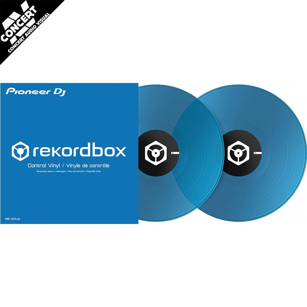 PIONEER Control Vinyl (pair) for rekordbox dvs - Clear Blue
