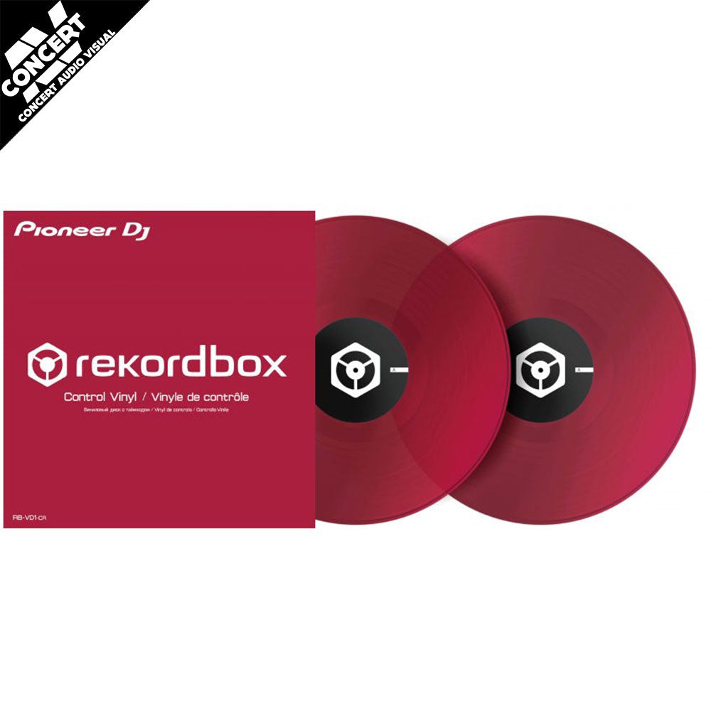 PIONEER Control Vinyl (pair) for rekordbox dvs - Clear Red