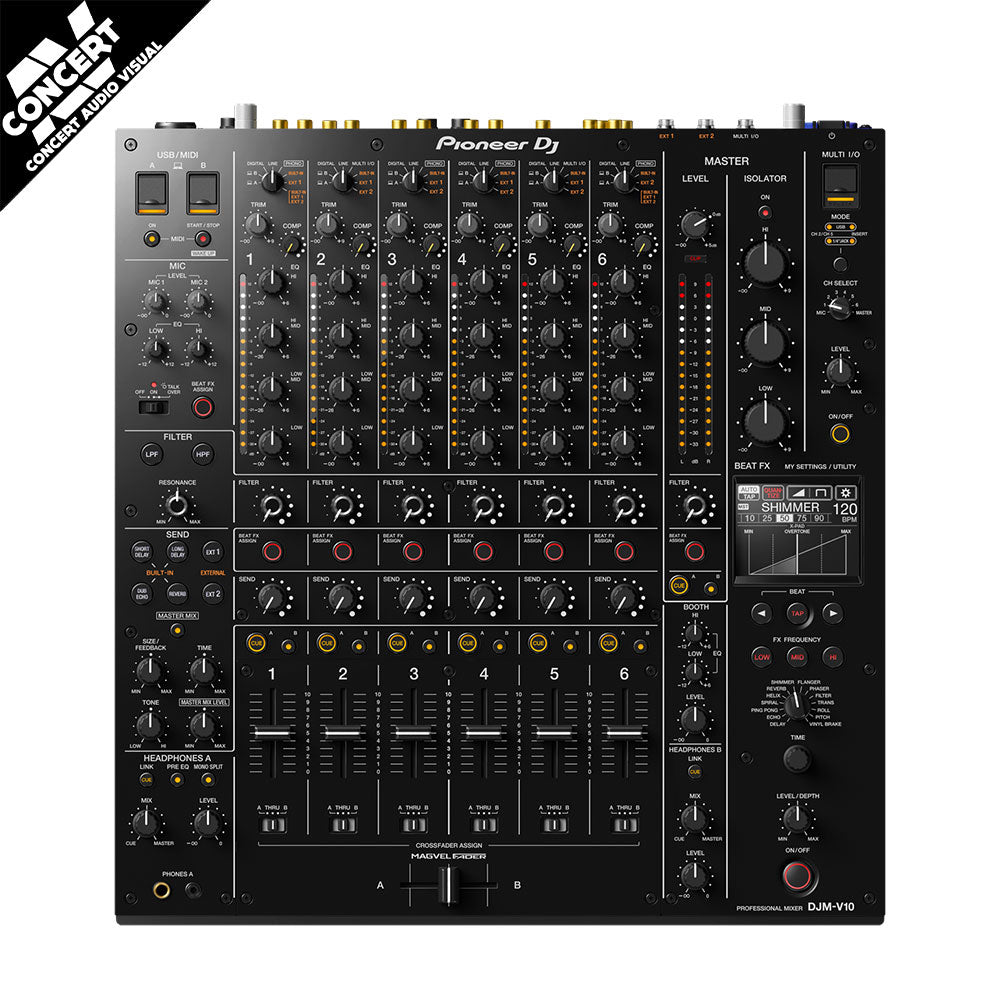 PIONEER DJMV10 6-Channel Professional DJ Mixer
