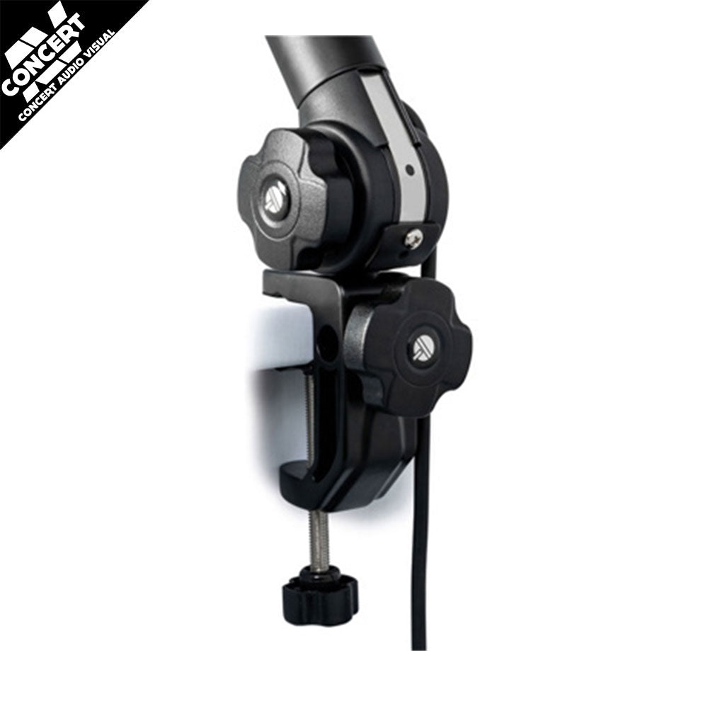 QUIKLOK A26 Microphone Desk Boom Arm with Mic Cable - Black