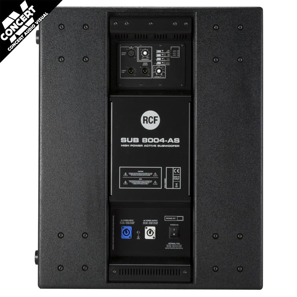 RCF SUB 8004 AS - 18" Bass Reflex Active Subwoofer 2500W