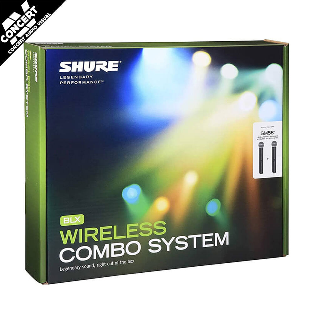 SHURE BLX288B58-M17 BLX Dual BETA58 Handheld Wireless Microphone