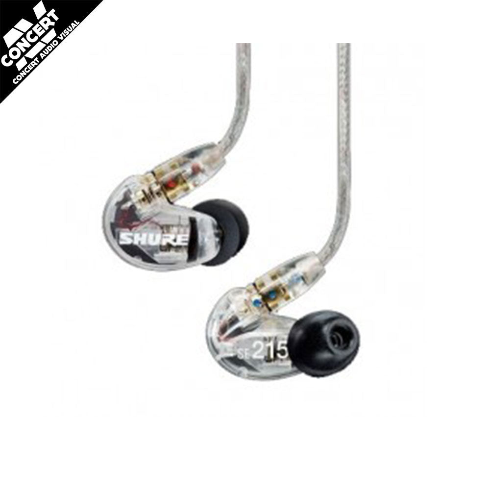 SHURE SE215 Stereo In ear Clear Earphones