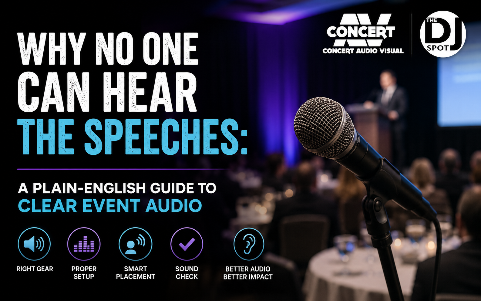 Why No One Can Hear the Speeches: A Plain-English Guide to Clear Event Audio