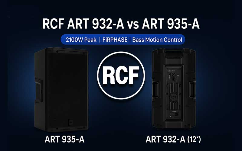 RCF ART 932-A vs ART 935-A: Why These 2100W Powered Speakers Punch Above Their Class
