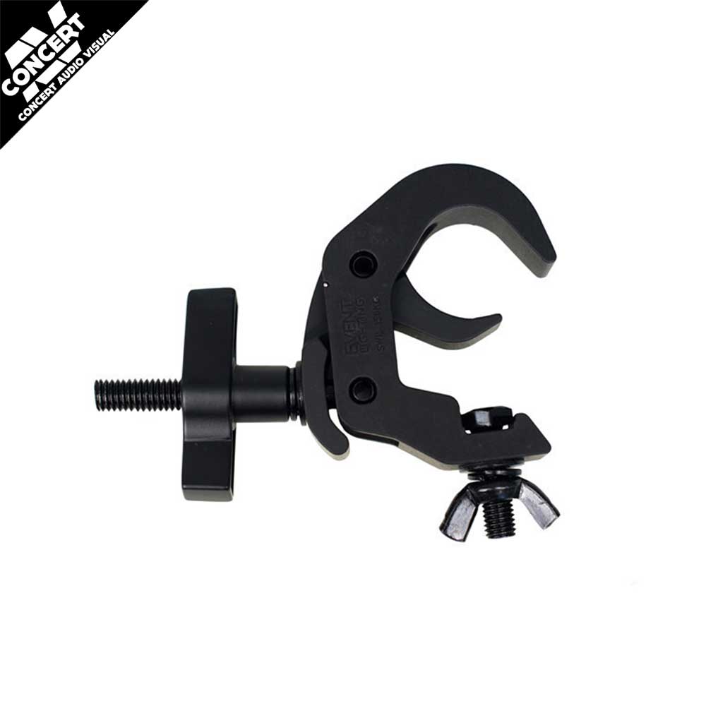 Concert Series Aluminium Trigger Lighting Clamp – Black – SWL 150kg (38–51mm Tube)